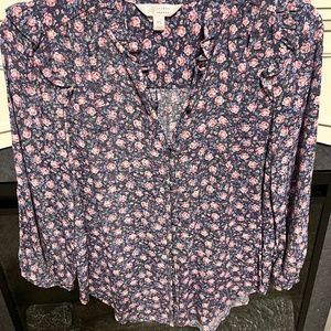 Lauren Conrad floral blouse
